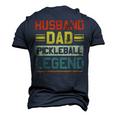 Pickleball Husband Dad Legend Men's 3D Print Graphic Crewneck Short Sleeve T-shirt Navy Blue