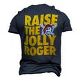 Pirates Raise The Jolly Roger Men's 3D Print Graphic Crewneck Short Sleeve T-shirt Navy Blue