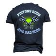 Mens Pistons Rods And Dad Bods V2 Men's 3D T-shirt Back Print Navy Blue