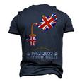 Platinum Jubilee 2022 Union Jack For Kids & Jubilee Teapot Men's 3D T-Shirt Back Print Navy Blue
