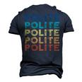 Polite Name Shirt Polite Family Name Men's 3D Print Graphic Crewneck Short Sleeve T-shirt Navy Blue