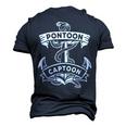 Pontoon Boat Anchor Captain Captoon Men's 3D T-Shirt Back Print Navy Blue