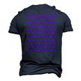 Purple And White Polka Dots Men's 3D T-Shirt Back Print Navy Blue