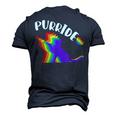Purride Gay Pride Cat Pride Cat Cat Lgbtq Men's 3D T-Shirt Back Print Navy Blue