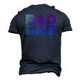Mens Rad Dad 1980S Retro Fathers Day Men's 3D T-Shirt Back Print Navy Blue