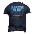 The Real Parts Of The Boat Rowing Men's 3D T-Shirt Back Print Navy Blue