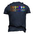 We Rise Together Lgbt Q Pride Social Justice Equality Ally T Men's 3D T-Shirt Back Print Navy Blue