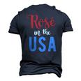Rose In The Usa Cute Drinking 4Th Of July Men's 3D T-Shirt Back Print Navy Blue