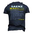 Saenz Name Saenz Facts Men's 3D T-shirt Back Print Navy Blue