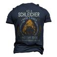 Schleicher Name Shirt Schleicher Family Name V2 Men's 3D Print Graphic Crewneck Short Sleeve T-shirt Navy Blue