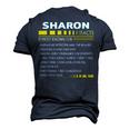 Sharon Name Sharon Facts Men's 3D T-shirt Back Print Navy Blue