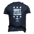 Sorry I Cant Hear You Over The Sound Of Freedom Men's 3D T-Shirt Back Print Navy Blue
