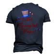 Mens Star Spangled Papa 4Th Of July Fathers Day Dad Men's 3D T-shirt Back Print Navy Blue