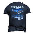 Mens Step-Dad Of The Birthday Boy Monster Truck Birthday Men's 3D T-Shirt Back Print Navy Blue