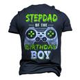 Stepdad Of The Birthday Boy Game Men's 3D T-shirt Back Print Navy Blue