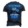 Stepdad Of The Birthday Boy Matching Family Video Game Party Men's 3D T-shirt Back Print Navy Blue