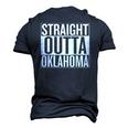 Straight Outta Oklahoma United States Men's 3D T-Shirt Back Print Navy Blue