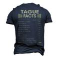 Tague Name Tague Facts Men's 3D T-shirt Back Print Navy Blue