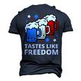 Tastes Like Freedom 4Th Of July Beer Quote Men's 3D T-shirt Back Print Navy Blue