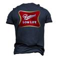 Tattooed Low Life Inked Life Apparel Men's 3D T-Shirt Back Print Navy Blue