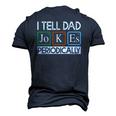 I Tell Dad Jokes Periodically Vintage Fathers Day Men's 3D T-Shirt Back Print Navy Blue