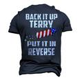Back It Up Terry Put It In Reverse 4Th Of July Men's 3D T-shirt Back Print Navy Blue