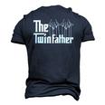 The Twinfather Father Of Twins Twin Daddy Parent Men's 3D T-Shirt Back Print Navy Blue