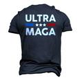 Ultra Maga Patriotic Trump Republicans Conservatives Apparel Men's 3D T-Shirt Back Print Navy Blue