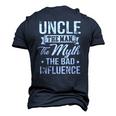 Uncle The Bad Influence Men's 3D T-Shirt Back Print Navy Blue
