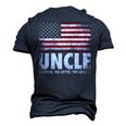 Mens Uncle The Man Myth Legend Fathers Day 4Th Of July Men's 3D T-shirt Back Print Navy Blue
