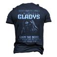Never Underestimate The Power Of An Gladys Even The Devil V8 Men's 3D T-shirt Back Print Navy Blue