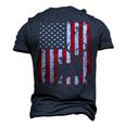 Usa Flag Day Deer Hunting 4Th July Patriotic Men's 3D T-shirt Back Print Navy Blue