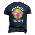 My Uterus My Choice Pro Choice Reproductive Rights Men's 3D T-Shirt Back Print Navy Blue