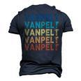 Vanpelt Name Shirt Vanpelt Family Name Men's 3D Print Graphic Crewneck Short Sleeve T-shirt Navy Blue