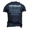 Veteran Definition Funny Proud Veteran Military Meaning T-Shirt Men's 3D Print Graphic Crewneck Short Sleeve T-shirt Navy Blue
