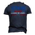 Veteran Veterans Are Not Suckers Or Losers 220 Navy Soldier Army Military Men's 3D Print Graphic Crewneck Short Sleeve T-shirt Navy Blue