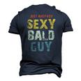 Vintage Just Another Sexy Bald Guy Men's 3D T-Shirt Back Print Navy Blue