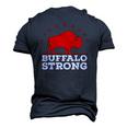 Vintage Pray For Buffalo Buffalo Strong Men's 3D T-Shirt Back Print Navy Blue