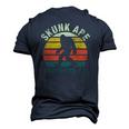 Vintage Retro Skunk Ape Florida Everglades Swamp Bigfoot Men's 3D T-Shirt Back Print Navy Blue
