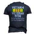 Vintage Us Military Vietnam Veteran Son Men's 3D T-Shirt Back Print Navy Blue