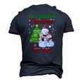 All I Want For Christmas Is My Dad Snowman Christmas Men's 3D T-Shirt Back Print Navy Blue