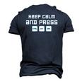 Web er App Developer Keep Calm And Press Ctrl Alt Del Men's 3D T-Shirt Back Print Navy Blue