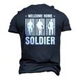 Welcome Home Soldier Usa Warrior Hero Military Men's 3D T-Shirt Back Print Navy Blue