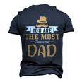 You Are The Most Awesome Dad Fathers Day Gift Men's 3D Print Graphic Crewneck Short Sleeve T-shirt Navy Blue