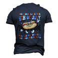 You Look Like 4Th Of July Makes Me Want A Hot Dog Real Bad V2 Men's 3D Print Graphic Crewneck Short Sleeve T-shirt Navy Blue