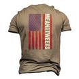 2024 Mean Tweets 4Th Of July Election Men's 3D T-Shirt Back Print Khaki