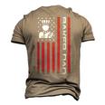 Mens 4Th Of July Us Flag Baker Dad For Fathers Day Men's 3D T-shirt Back Print Khaki