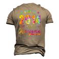 8 Years Old 8Th Birthday 2014 Tie Dye Awesome Men's 3D T-Shirt Back Print Khaki