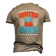 Alcohol United We Keg Stand Patriotic 4Th Of July Men's 3D T-Shirt Back Print Khaki