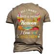 All I Want Is For My Dad & Mom In Heaven 24Ya2 Men's 3D Print Graphic Crewneck Short Sleeve T-shirt Khaki